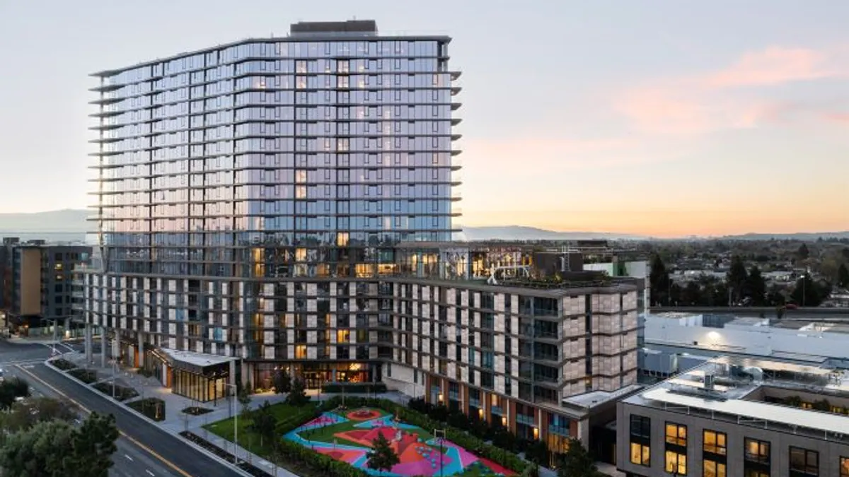 Contemporary high-rise apartment tower